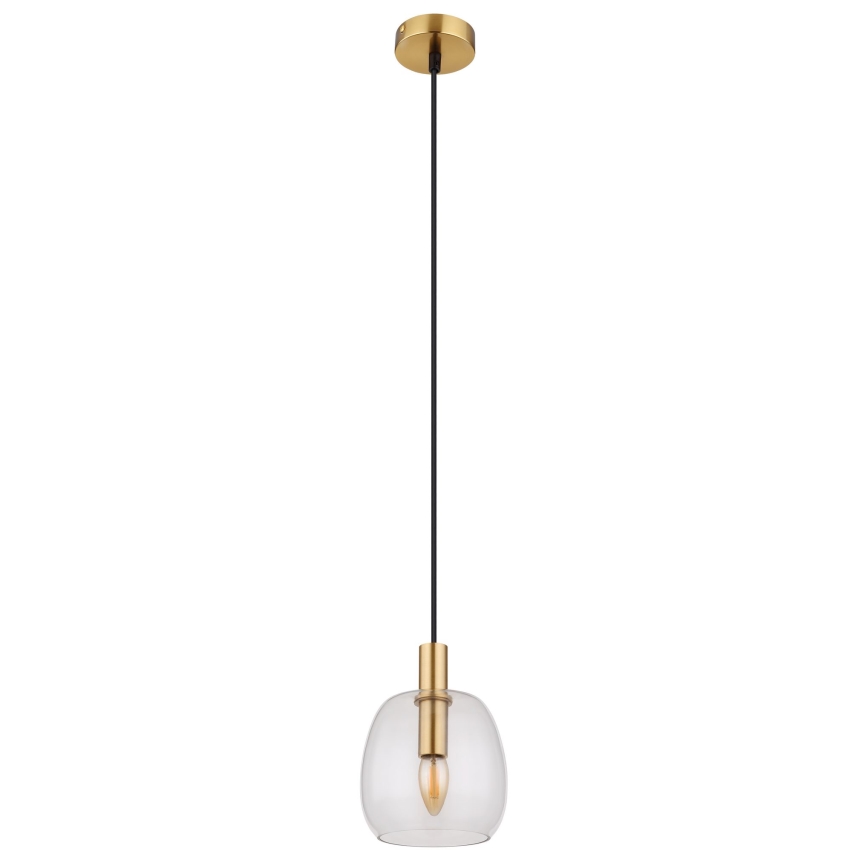 Globo - Pakabinamas sietynas 1xE14/40W/230V diametras 16 cm žalvaris