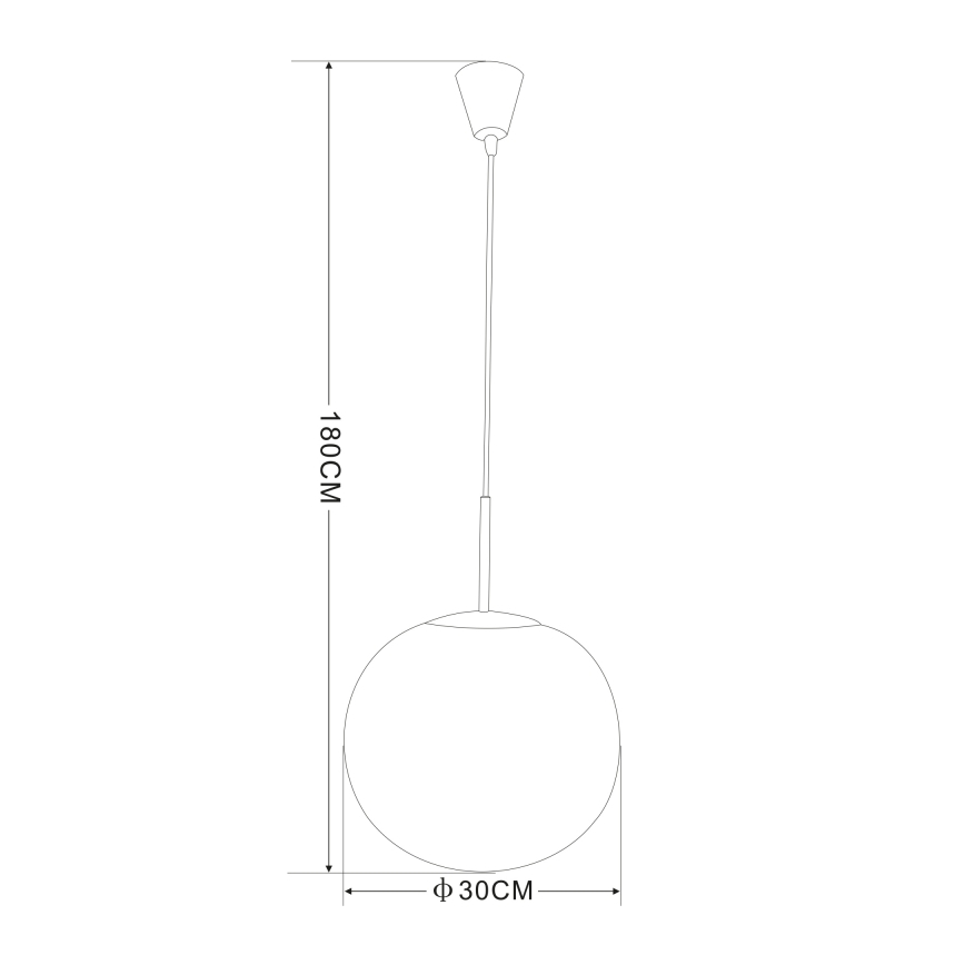 Globo - Pakabinamas sietynas 1xE27/60W/230V skersmuo  30 cm