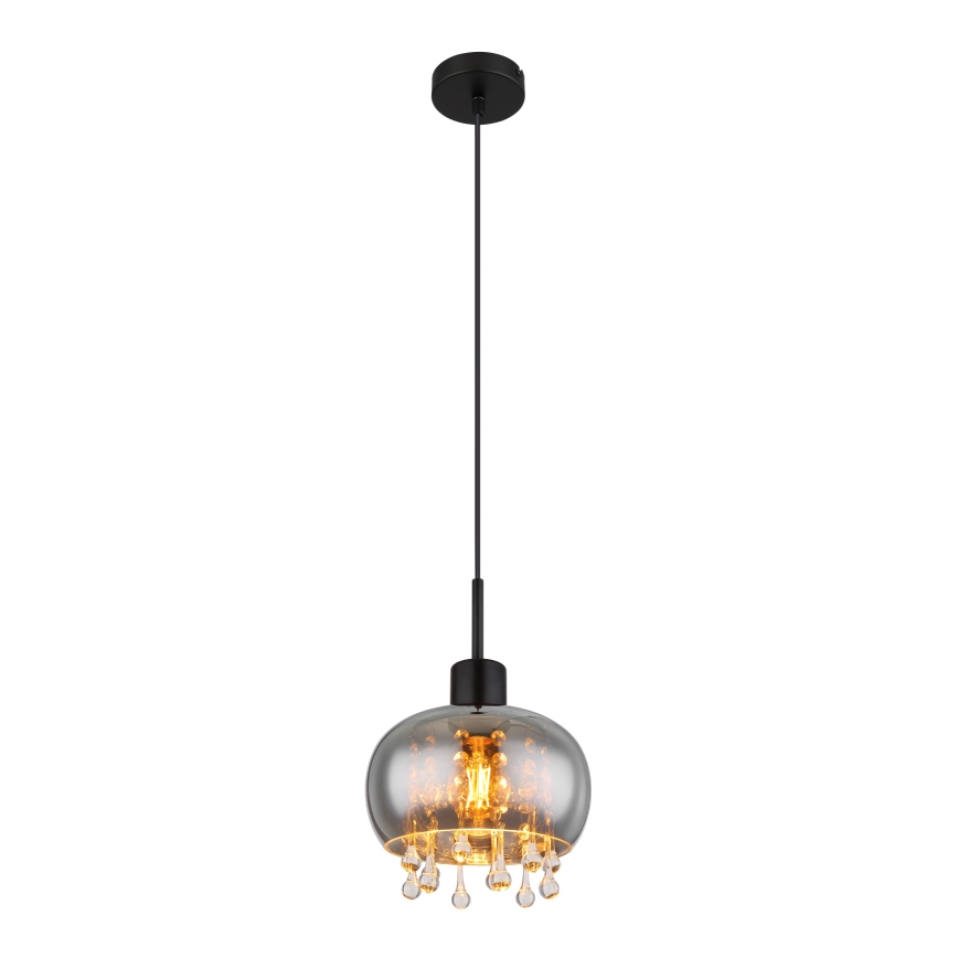 Globo - Pakabinamas sietynas 1xE27/9W/230V diametras 21 cm juoda