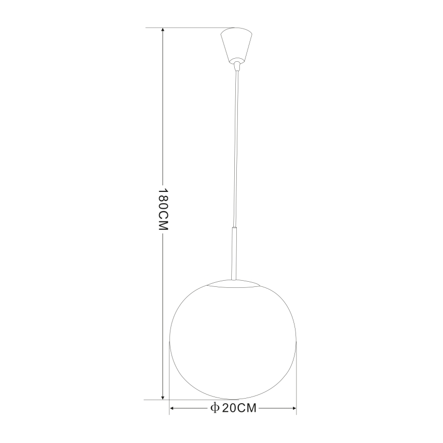 Globo - Pakabinamas sietynas 1xE27/60W/230V d. 20 cm
