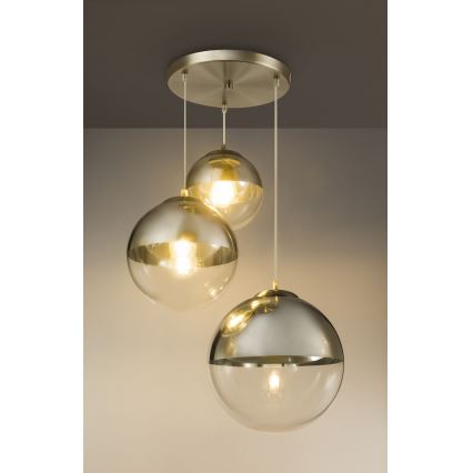 Globo - Pakabinamas sietynas 3xE27/40W/230V diametras 51 cm
