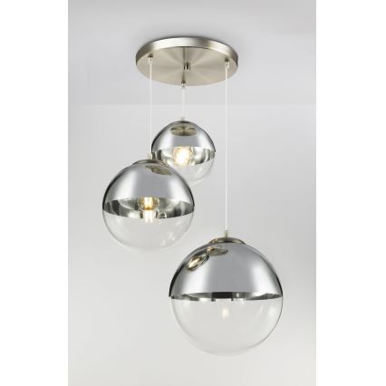 Globo - Pakabinamas sietynas 3xE27/40W/230V diametras 51 cm