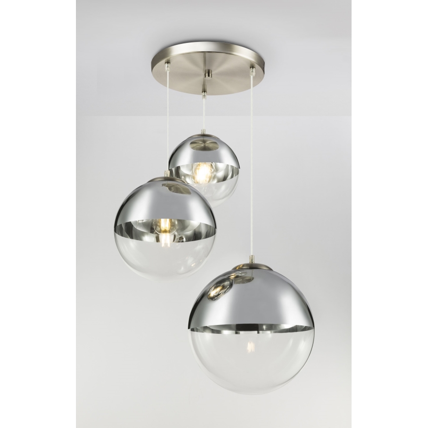 Globo - Pakabinamas sietynas 3xE27/40W/230V diametras 51 cm