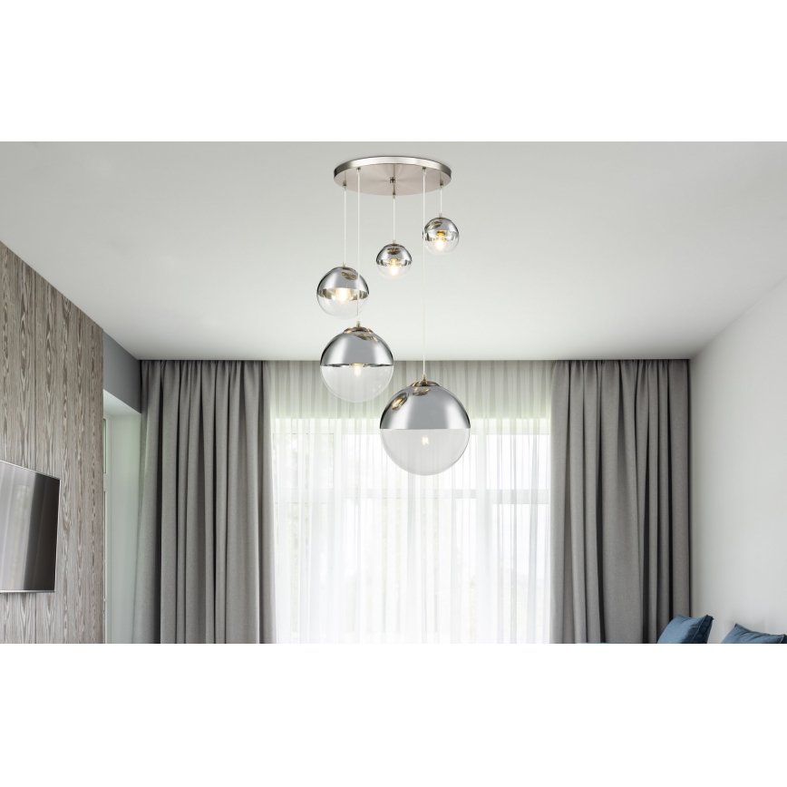 Globo - Pakabinamas sietynas 5xE27/60W/230V diametras 65 cm