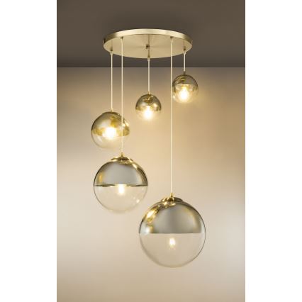 Globo - Pakabinamas sietynas 5xE27/60W/230V diametras 65 cm