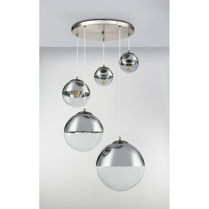 Globo - Pakabinamas sietynas 5xE27/60W/230V diametras 65 cm