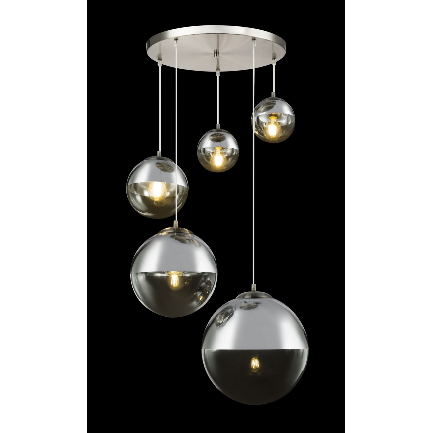 Globo - Pakabinamas sietynas 5xE27/60W/230V diametras 65 cm