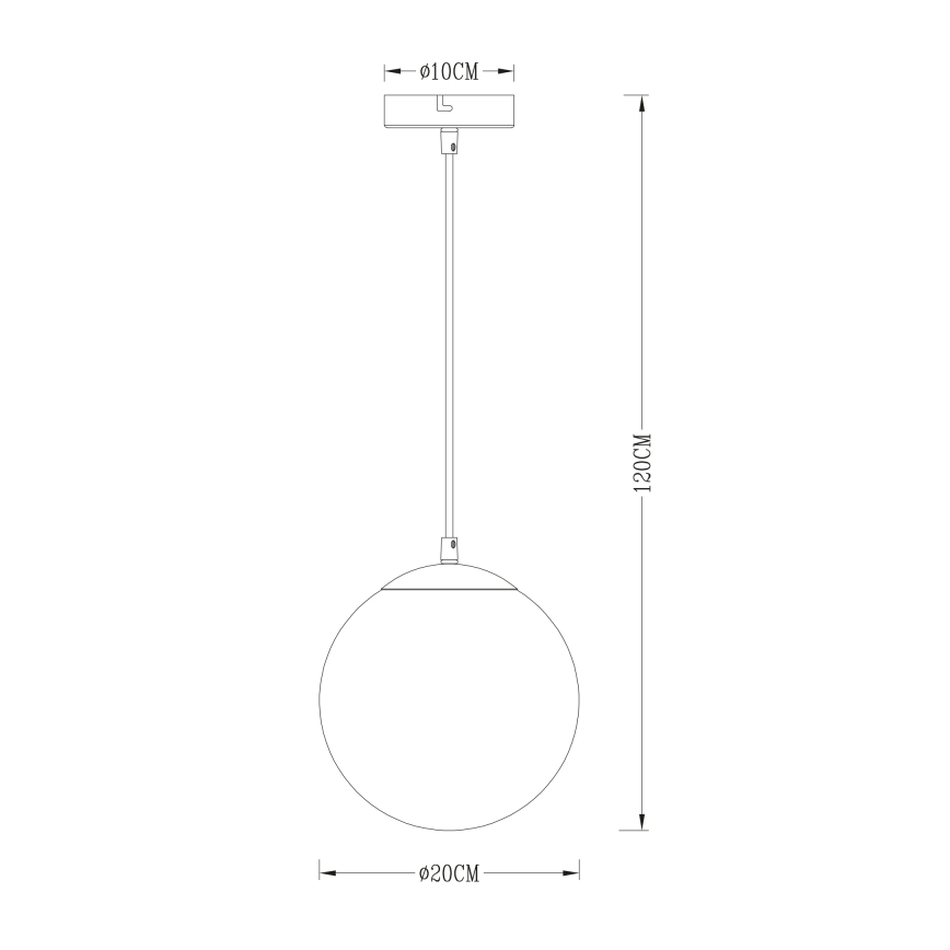 Globo - Pakabinamas sietynas 1xE27/40W/230V diametras 20 cm