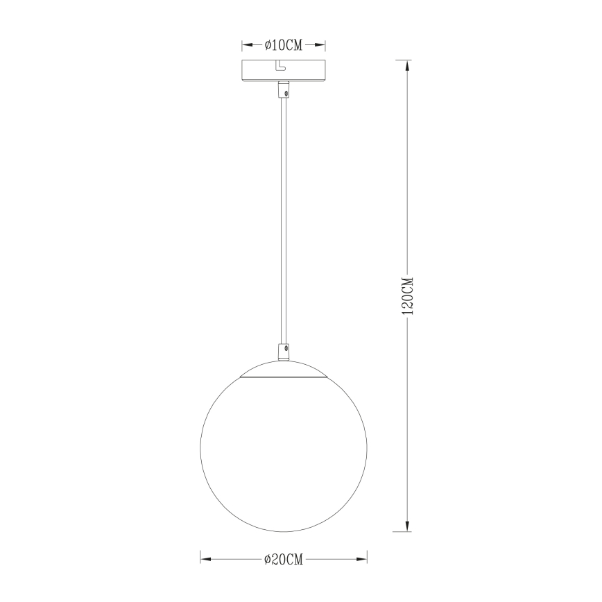 Globo - Pakabinamas sietynas 1xE27/40W/230V diametras 20 cm