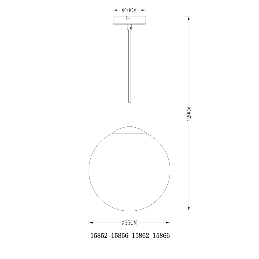 Globo - Pakabinamas sietynas 1xE27/40W/230V diametras 25 cm