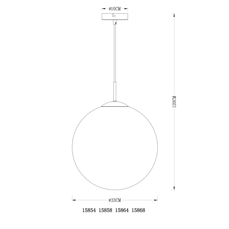 Globo - Pakabinamas sietynas 1xE27/40W/230V diametras 33 cm