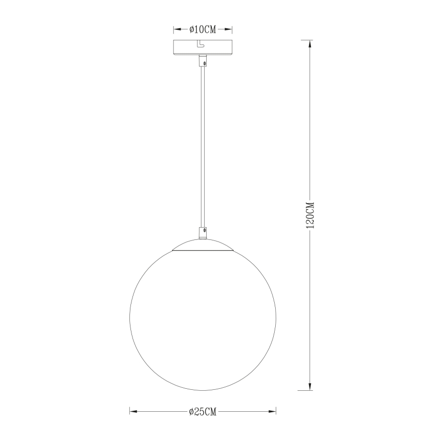 Globo - Pakabinamas sietynas 1xE27/40W/230V diametras 25 cm
