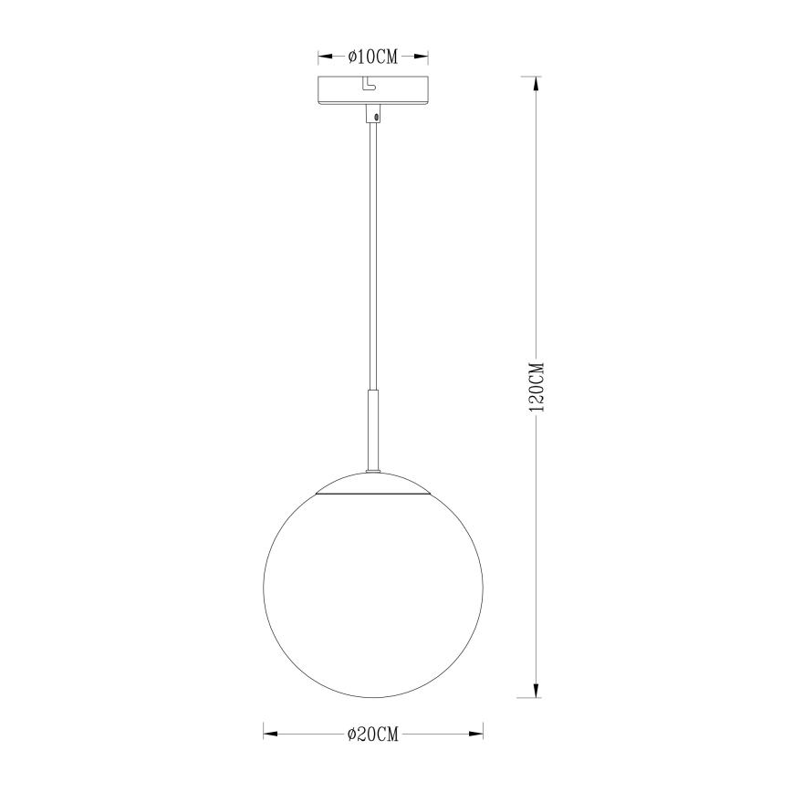 Globo - Pakabinamas sietynas 1xE27/40W/230V diametras 20 cm