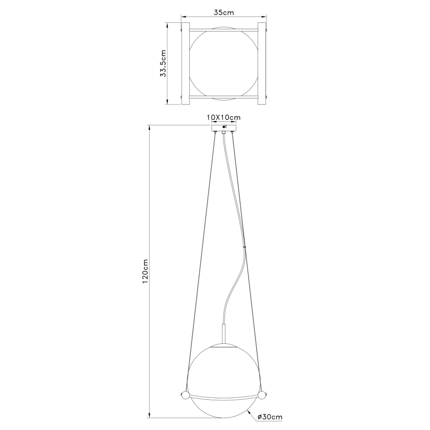 Globo - Pakabinamas sietynas 1xE27/15W/230V Stambialapis medis