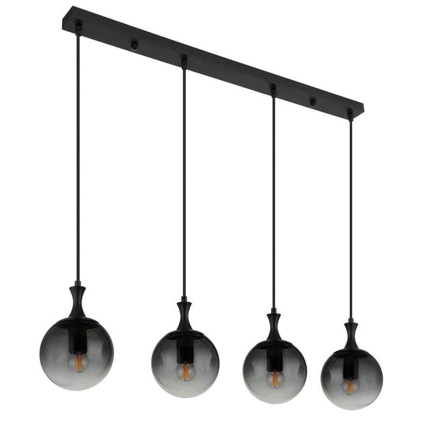 Globo - Pakabinamas sietynas 4xE27/10W/230V juoda