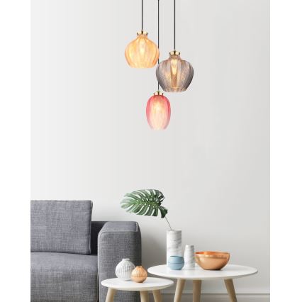 Globo - Pakabinama liustra ant laido 3xE27/60W/230V Ø 45 cm