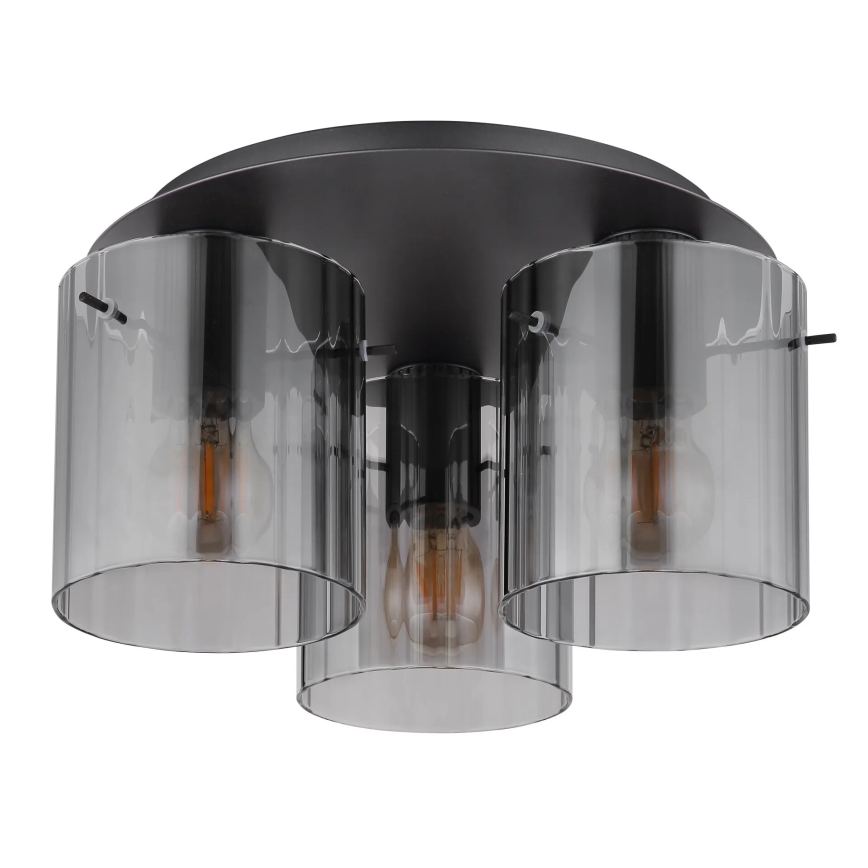 Globo - Lubinis šviestuvas 3xE27/40W/230V diametras 37 cm pilka