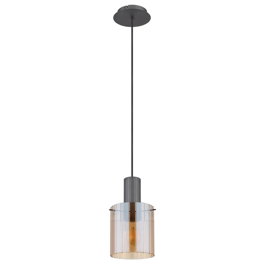 Globo - Pakabinamas sietynas 1xE27/40W/230V diametras 18 cm ruda