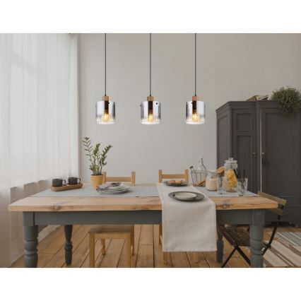 Globo - pakabinamas šviestuvas ant troselio 3xE27/60W/230V