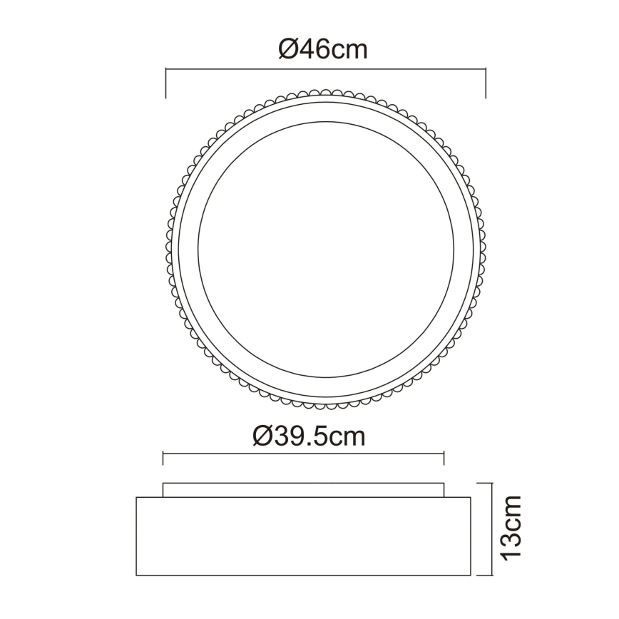 Globo - LED lubinis šviestuvas LED/45W/230V 2700/4000/6000K skersmuo 46 cm balta
