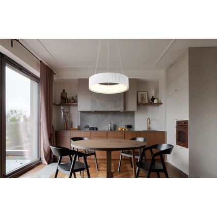 Globo - pakabinamas LED šviestuvas su kabeliu, 45W/230V, 2700/4000/6000K, Ø 46 cm, baltas