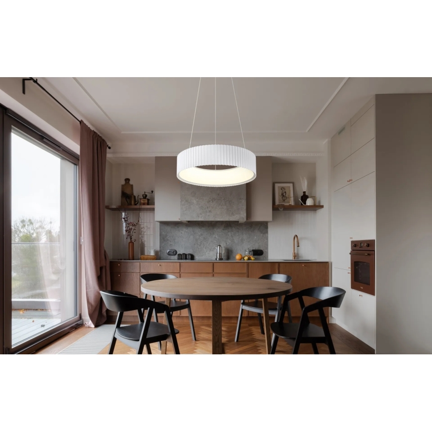 Globo - pakabinamas LED šviestuvas su kabeliu, 45W/230V, 2700/4000/6000K, Ø 46 cm, baltas