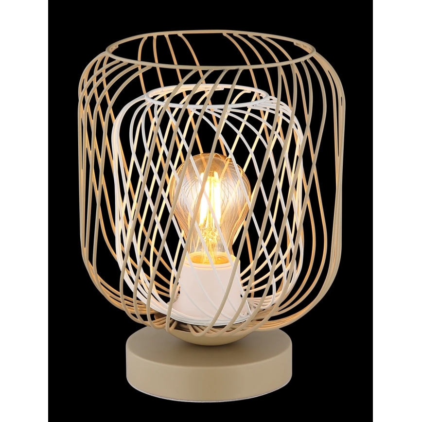 Globo - stalinis šviestuvas 1xE27/40W/230V smėlinis/baltas