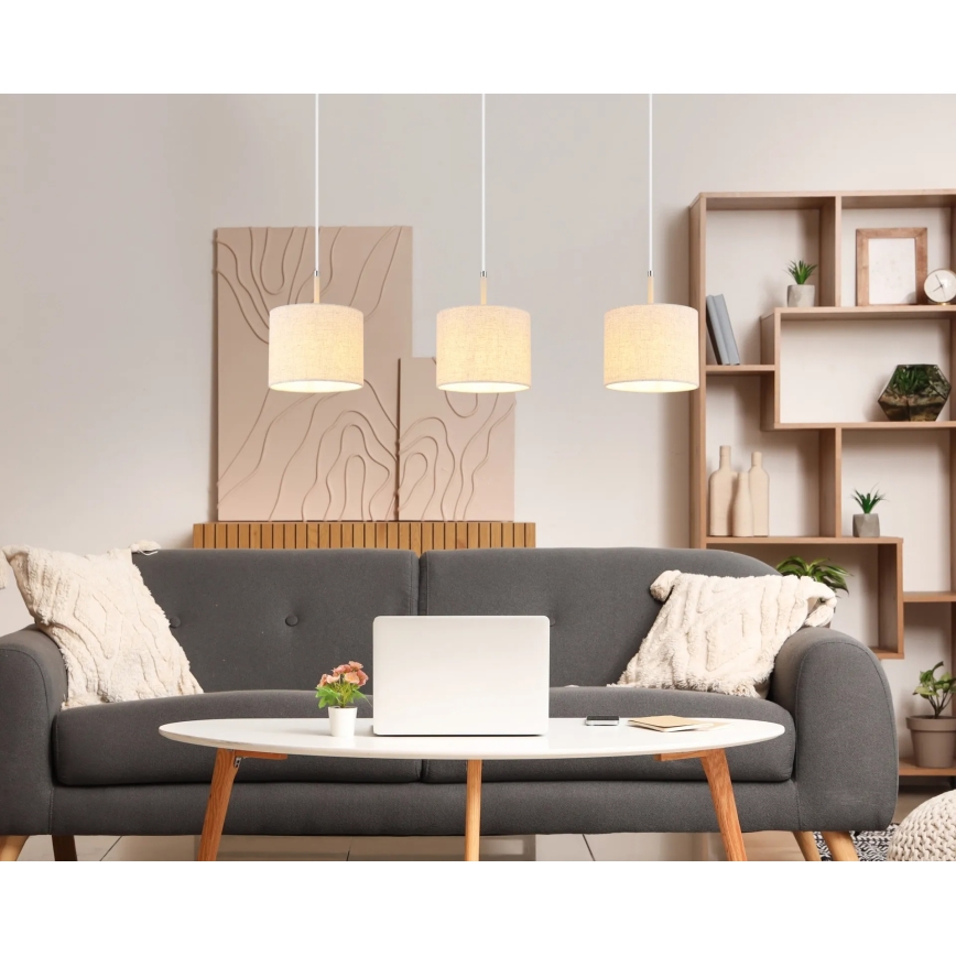 Globo - Pakabinama liustra ant laido 3xE27/40W/230V