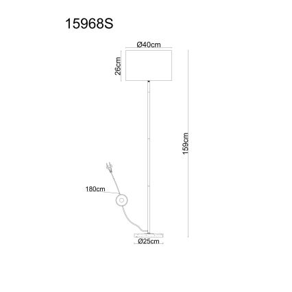 Globo - Grindinė lempa 1xE27/60W/230V