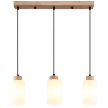 Globo - kabantis šviestuvas ant laido 3xE27/60W/230V kreminė/balta