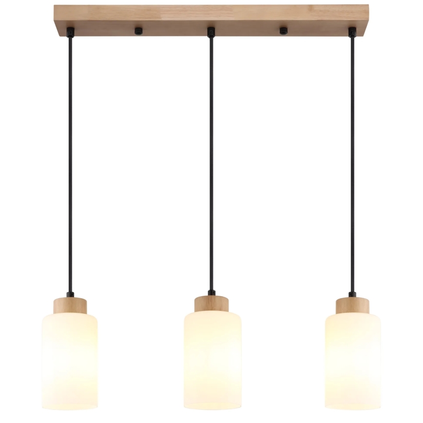 Globo - kabantis šviestuvas ant laido 3xE27/60W/230V kreminė/balta