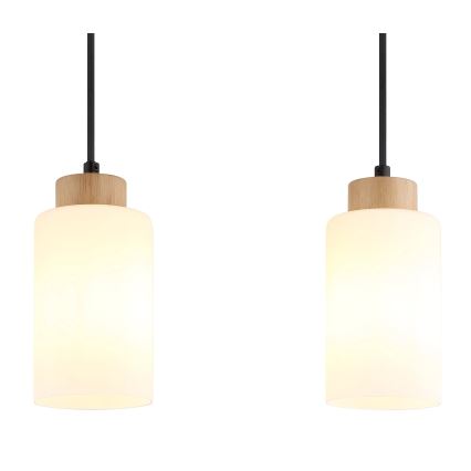 Globo - kabantis šviestuvas ant laido 3xE27/60W/230V kreminė/balta