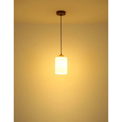 Globo - Pakabinamas šviestuvas su laidu 1xE27/60W/230V smėlio/balta
