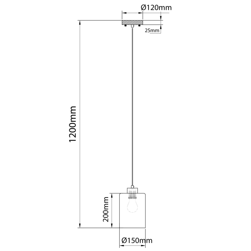 Globo - Pakabinamas šviestuvas su laidu 1xE27/60W/230V smėlio/balta