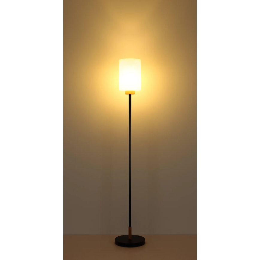 Globo - Grindų šviestuvas 1xE27/60W/230V juodas/baltas