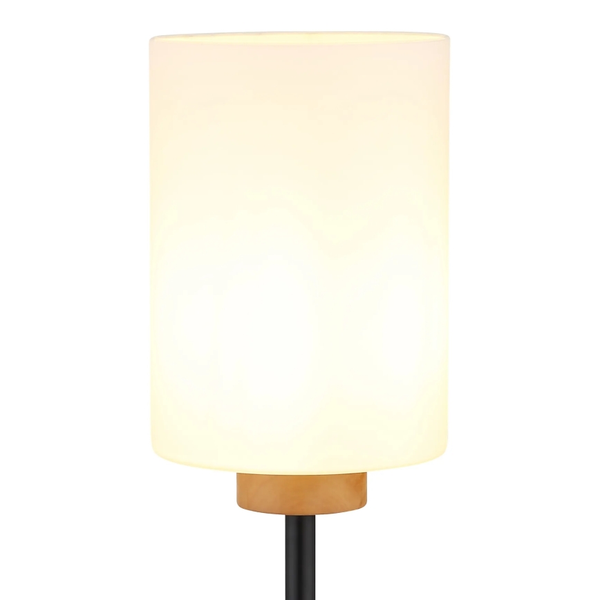 Globo - Grindų šviestuvas 1xE27/60W/230V juodas/baltas