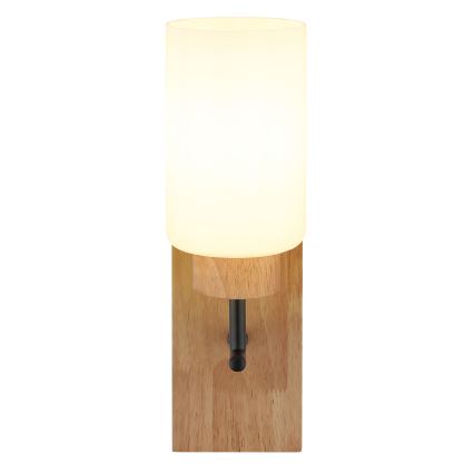 Globo - Sieninis šviestuvas 1xE27/60W/230V ąžuolas/balta