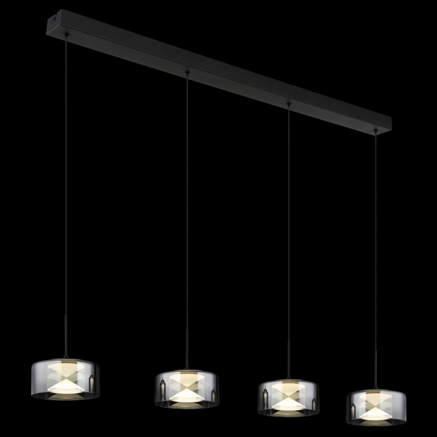 Globo - LED pakabinamas šviestuvas ant laido LED/24W/230V juoda/dūminė