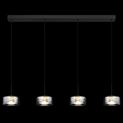 Globo - LED pakabinamas šviestuvas ant laido LED/24W/230V juoda/dūminė
