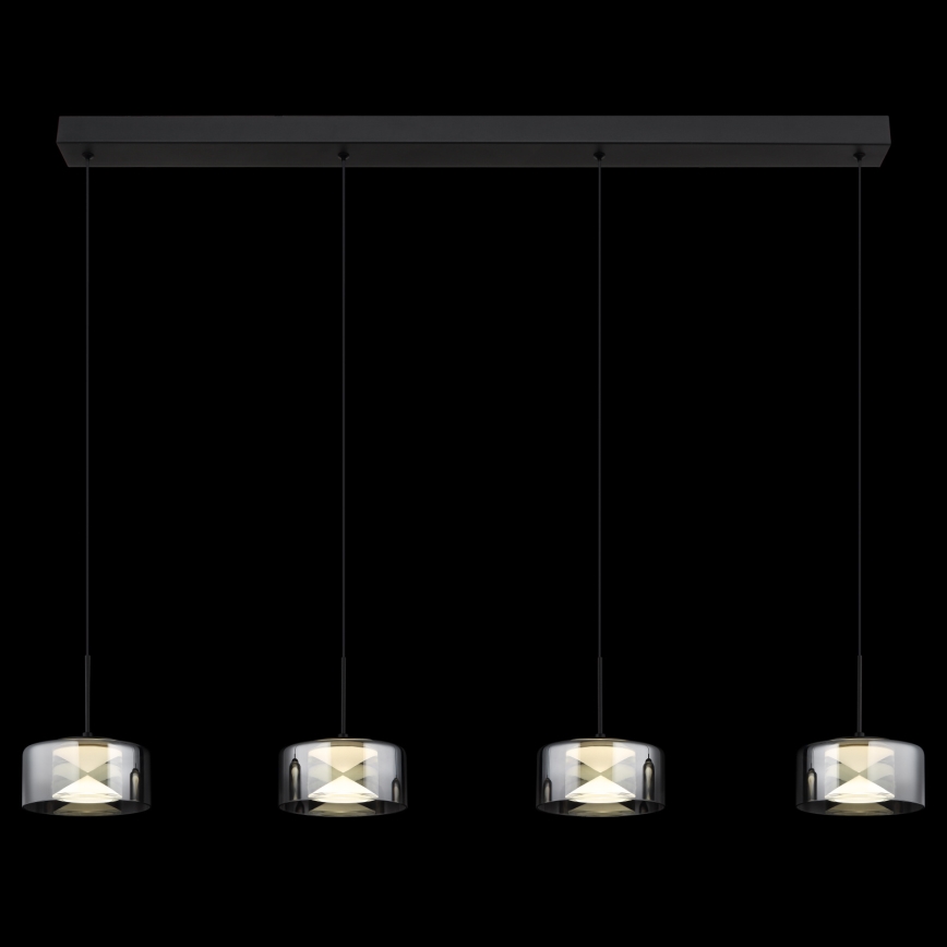 Globo - LED pakabinamas šviestuvas ant laido LED/24W/230V juoda/dūminė