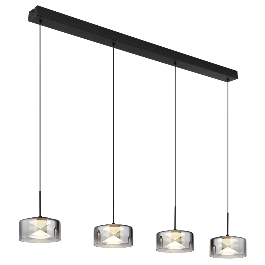 Globo - LED pakabinamas šviestuvas ant laido LED/24W/230V juoda/dūminė