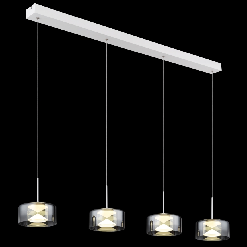 Globo - LED liustra ant laido LED/24W/230V balta/dūminė
