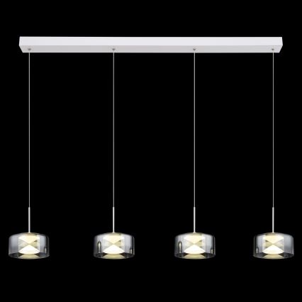 Globo - LED liustra ant laido LED/24W/230V balta/dūminė