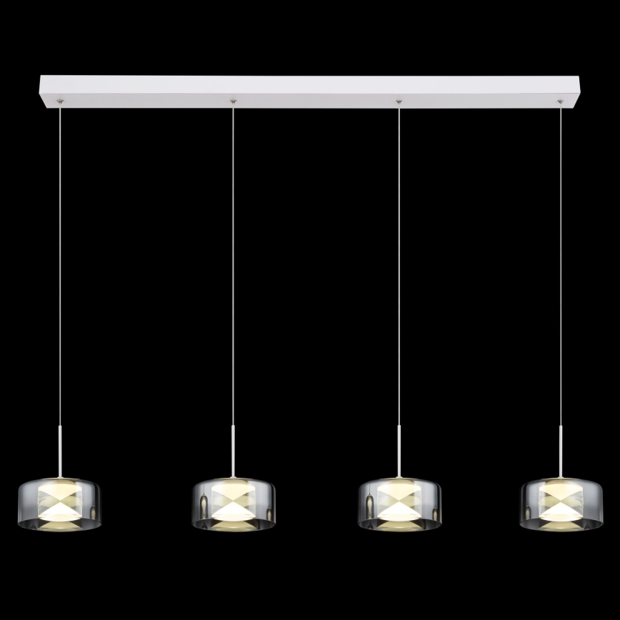 Globo - LED liustra ant laido LED/24W/230V balta/dūminė