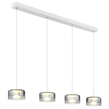 Globo - LED liustra ant laido LED/24W/230V balta/dūminė