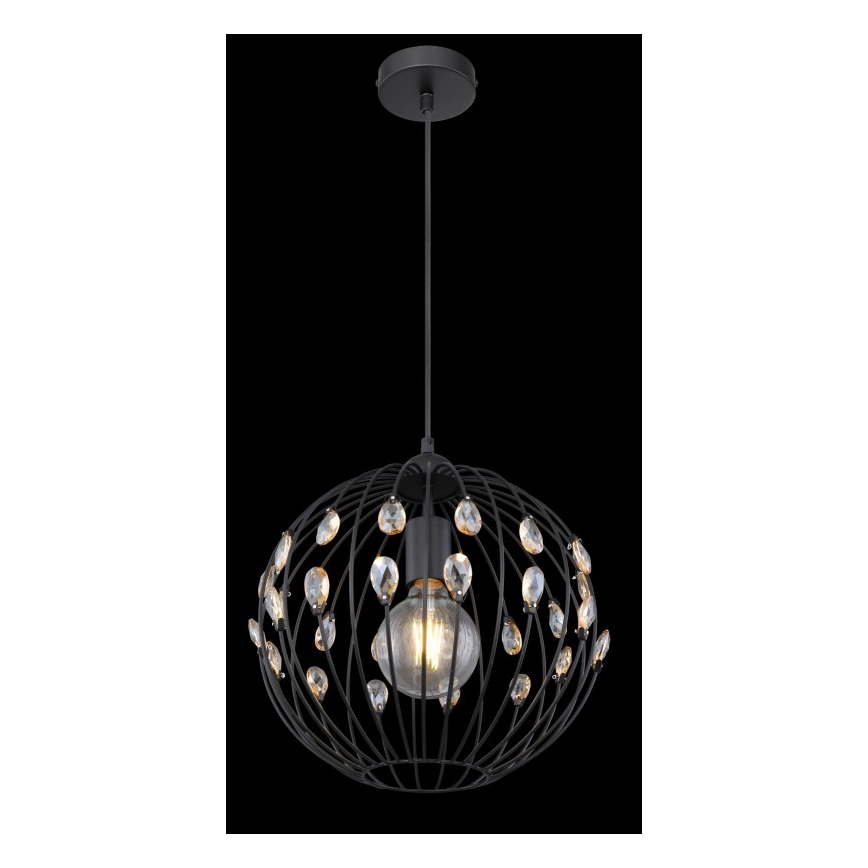 Globo – elegantiškas pakabinamas šviestuvas su kabeliu, 1 x E27 (max. 60 W), 230 V, skersmuo 30 cm
