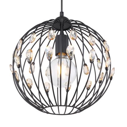 Globo – elegantiškas pakabinamas šviestuvas su kabeliu, 1 x E27 (max. 60 W), 230 V, skersmuo 30 cm