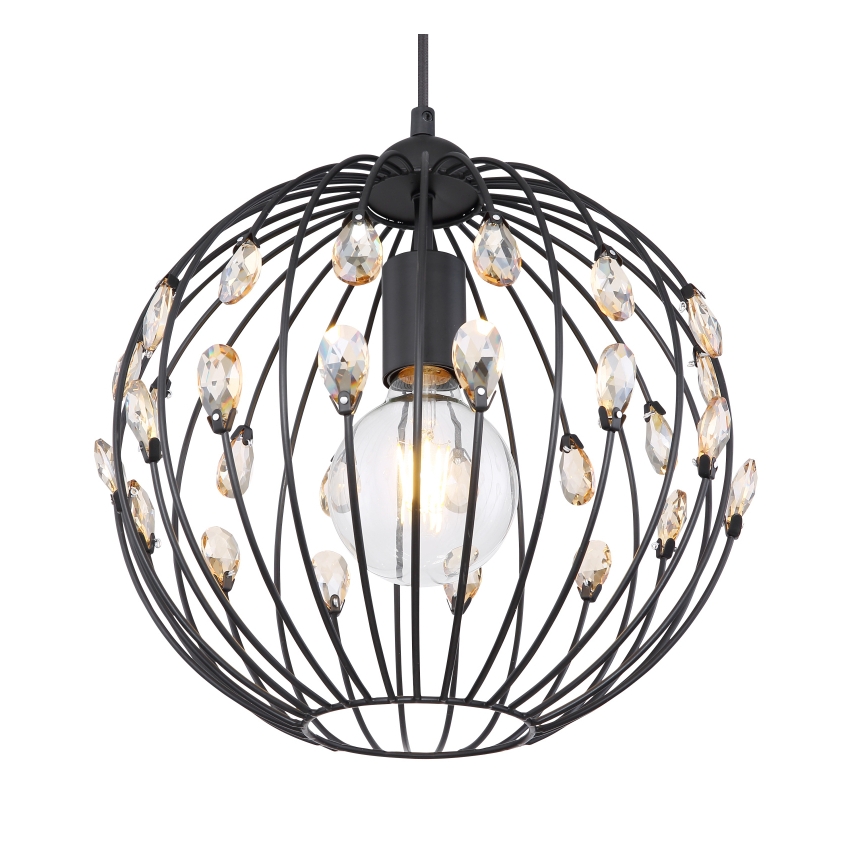 Globo – elegantiškas pakabinamas šviestuvas su kabeliu, 1 x E27 (max. 60 W), 230 V, skersmuo 30 cm