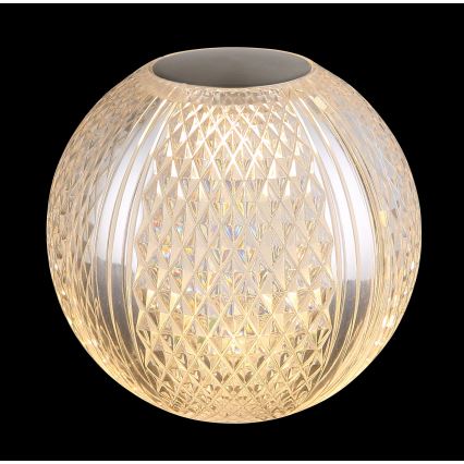Globo - LED reguliuojama jutiklinė stalinė lempa LED/2W/5V 1200 mAh USB skaidri