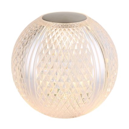 Globo - LED pritemdomas, liečiamas stalinis šviestuvas LED/2W/5V 1200 mAh USB permatoma